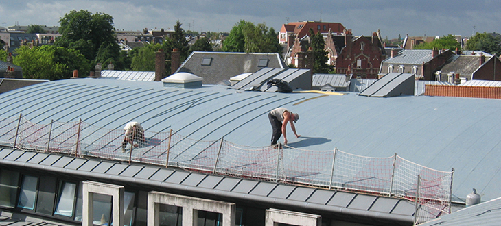 Travaux d'étanchéité - Rénovation toiture Lycée Robespierre à Arras